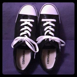 Black Upper Leather Converse